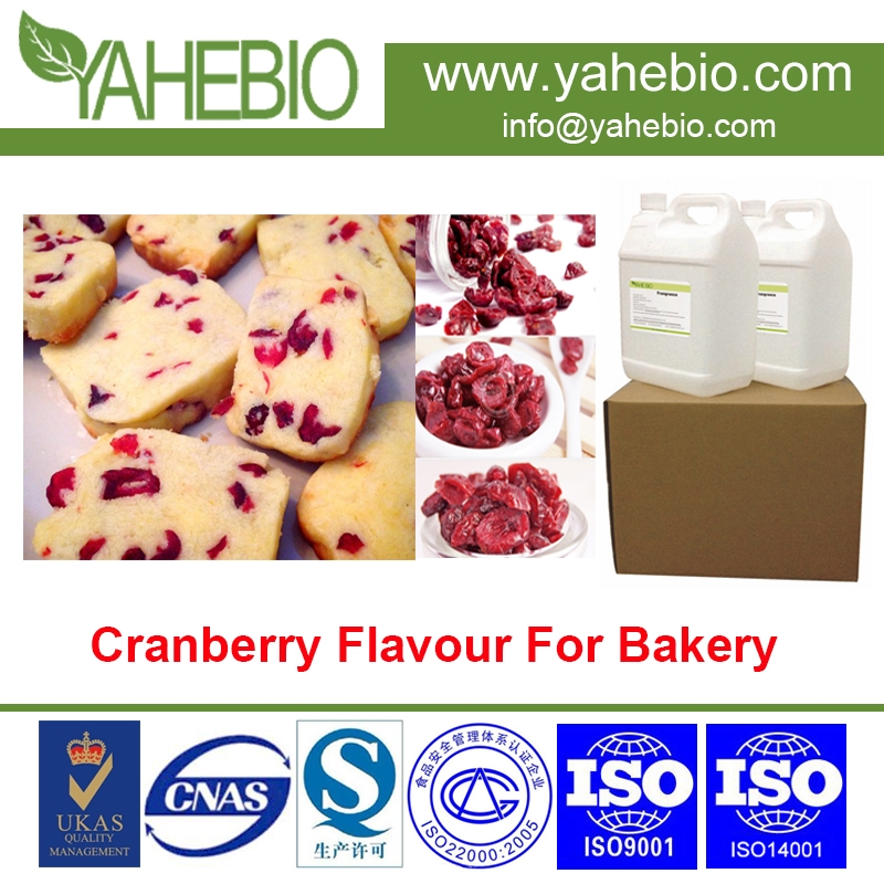 prix d'usine saveur de fruit, saveur de cranberry concentré pour produit de boulangerie